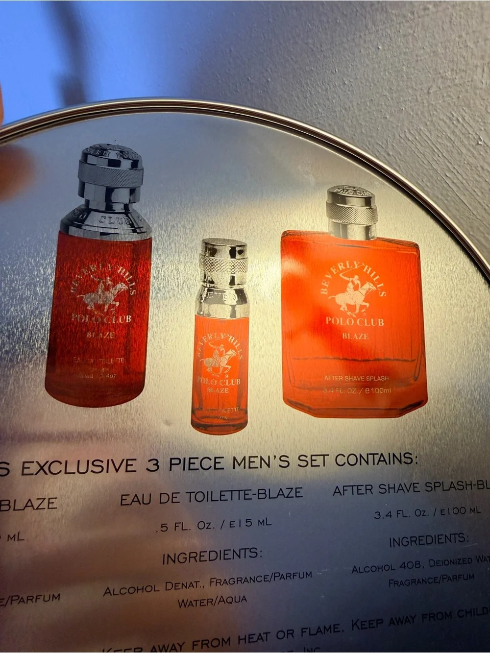 Beverly Hills Polo Club Blaze Men’s 3-Piece Fragrance Gift Set
